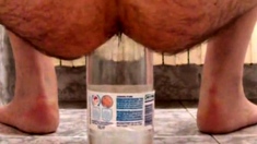 Extreme Ass Insertion With 2 Plastic Bottles