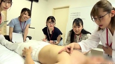 Japanese group sex with pussy licking and fucking