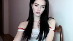 Brunette Solo Webcam Masturbation