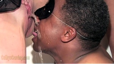 Interracial amateur fisting and squirting orgasms