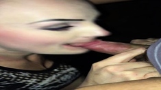 Czech amateur blowjob and fucking POV in public
