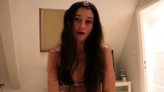 Hottest brunette solo webcam masturbation 2