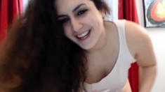 Amateur striptease and Solo masturbation