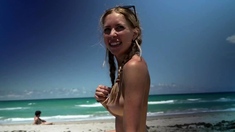 Super hot busty blonde babe fucks a big dick on webcam