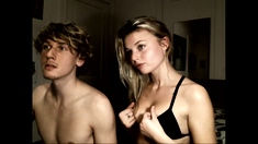 Blonde creampie babe rammed in tight ass