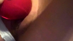 Stacked brunette goes solo toys and masturbation