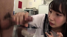 Lovely Asian Gives Handjob And Blowjob