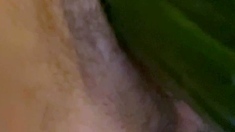 Close up solo beauty toying ass