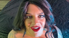 Hot MILF gives blowjob to big cock