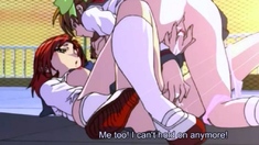 Horny anime lesbian teens skip class to lick pussy
