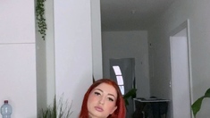 Busty Amateur Babe Masturbates her Pussy