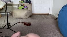 Stacked brunette goes solo toys and masturbation