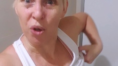 Blonde MILF with Big Boobs Playing Cam Free Porn
