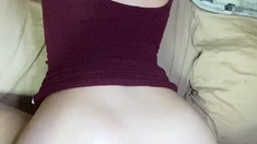 Big Ass Brunette Chick Blowjobs POV