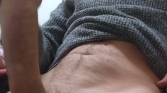 Solo masturbation and gay climax