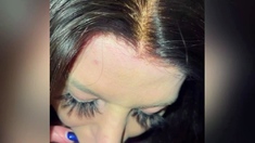 Brunette hardcore blowjob