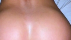 Amateur anal hardcore on a bed