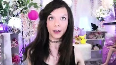 Shemale tranny enjoying solo masturbation