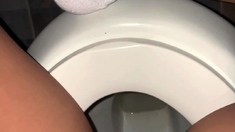 Fetish hoe masturbates takes bukkake fetish cock pov action