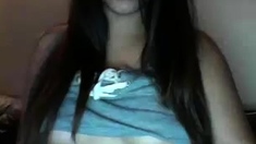 Brunette Solo Webcam Masturbation