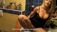 Kinky busty blonde