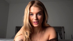 Curly Blonde Teen Records Solo Dildo Masturbation More At