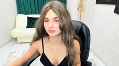 Amateur webcam babe showing her sexual goods