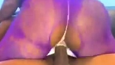 Horny and wild amateur black couple do a hardcore cam show