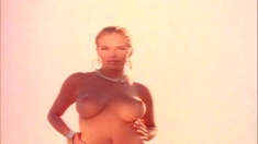 Blonde Is Flashing Her Big Boobs In The Outdoors