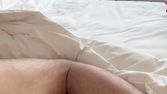 Busty amateur girlfriend handjob with cumshot