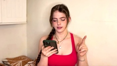 Brunette Solo Webcam Masturbation