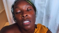 Amateur Ebony Shower Tease!!