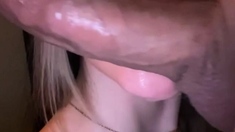 Blowjob cumshot whore gargles pov bukkake fetish cum