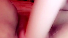 Solo pussy toying redhead sexy close up masturbation action