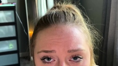 Amateur blonde teen sucks dick in hot pov blowjob sex tape