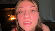 Amateur blonde teen sucks dick in hot pov blowjob sex tape