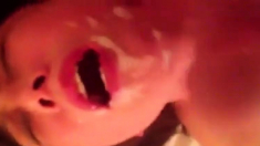 Japanese mature cums harder when he facials her