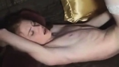 Cut and shaved femboy annalized in pain