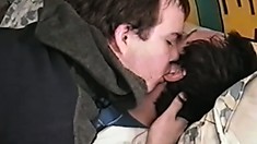 Horny gay lovers exchange oral pleasures and fuck each other's asses bareback