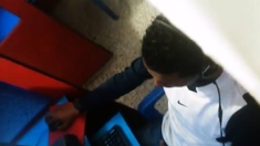 Str8 Spy Guy Cum In His Hand In Cyber Cafe