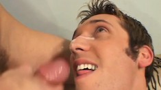 Nothing pleases this horny young man more than servicing a cock