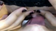 She licks pussy and a huge hard clit!