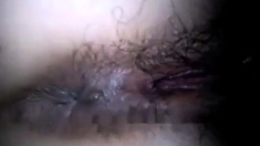 Hairy pussy fucked in dorm